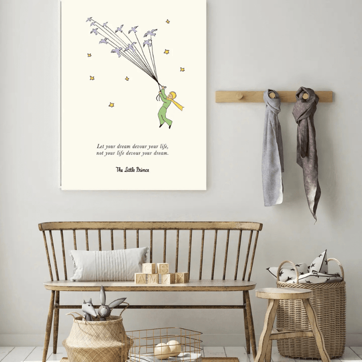 The Little Prince Birds Nursery Art Print by Kumo Art Prints - Maude Kids Decor