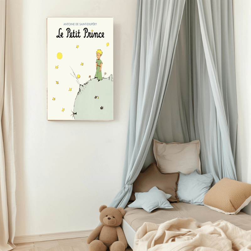 The Little Prince Moon Nursery Art Print by Kumo Art Prints - Maude Kids Decor