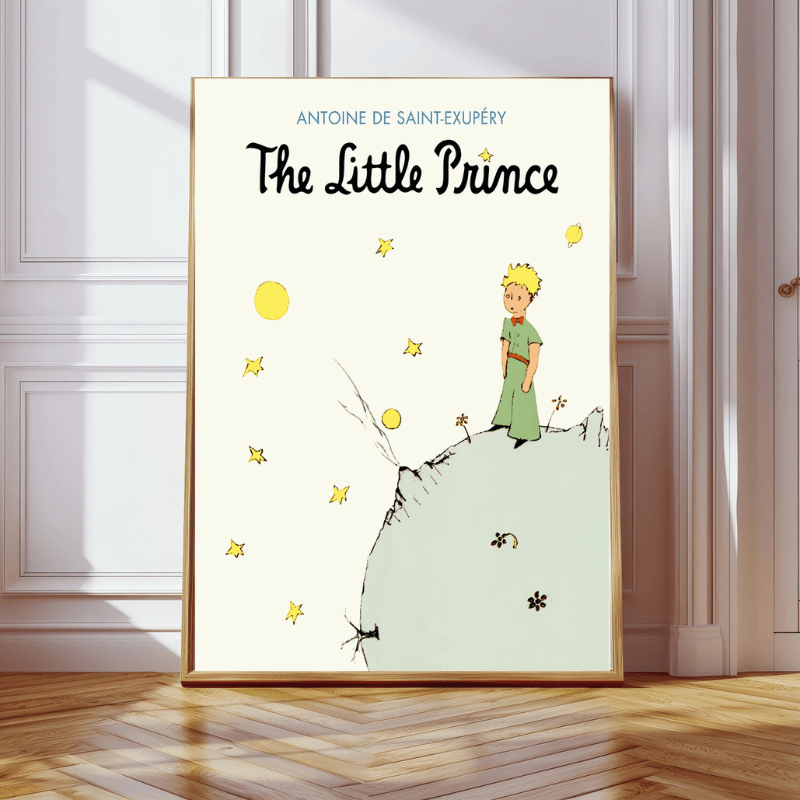 The Little Prince Moon Nursery Art Print by Kumo Art Prints - Maude Kids Decor
