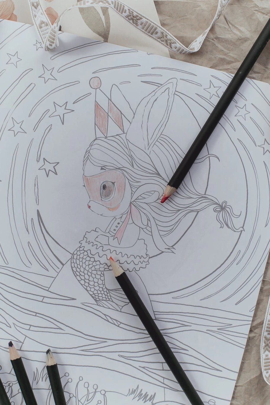 The Magical Word of Minimighettos Colouring Book by Mrs Mightetto - Maude Kids Decor