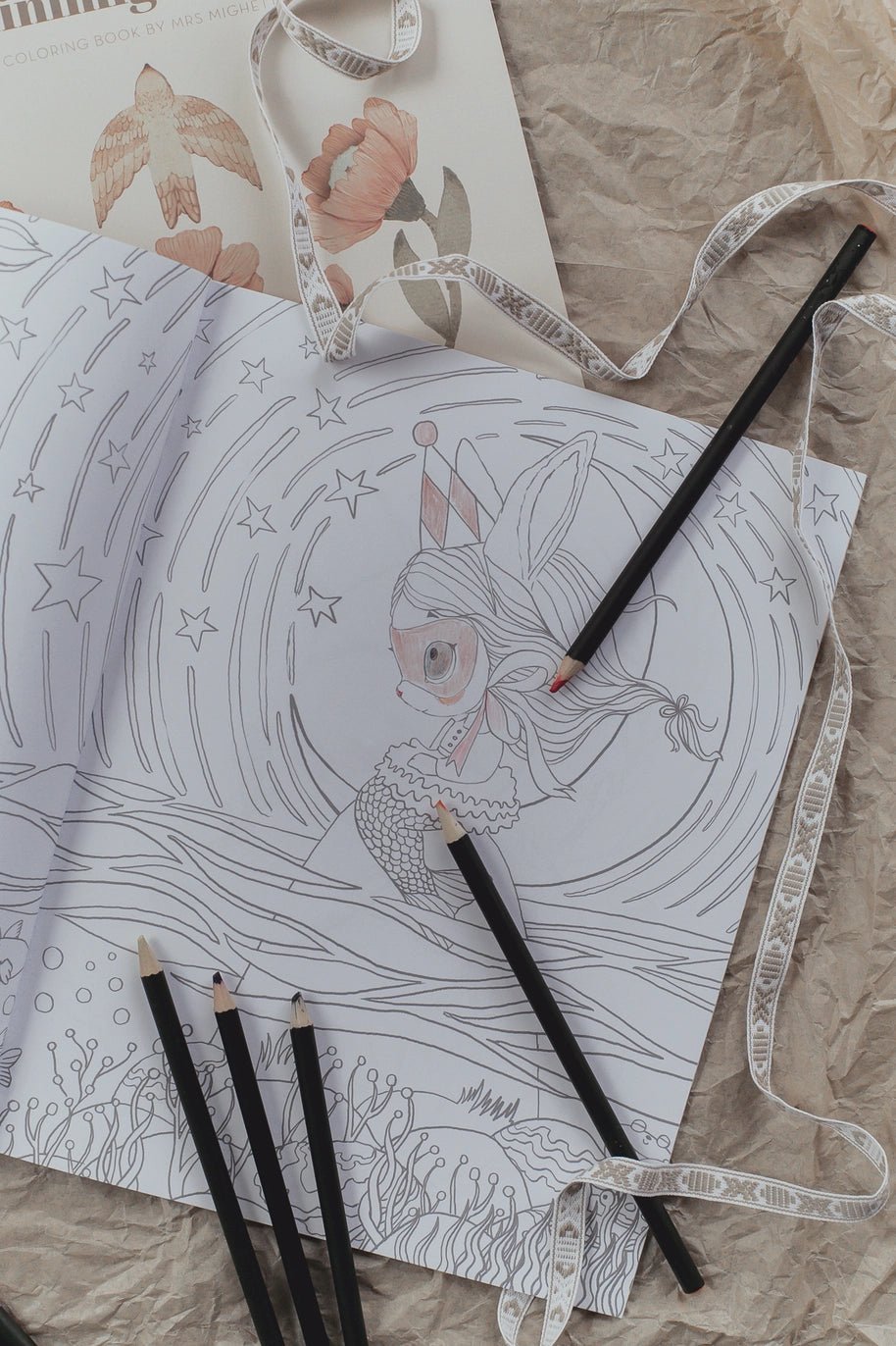 The Magical Word of Minimighettos Colouring Book by Mrs Mightetto - Maude Kids Decor