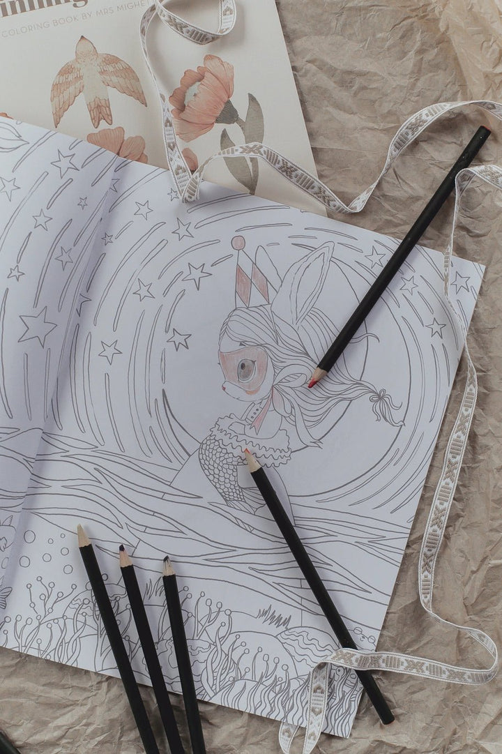 The Magical Word of Minimighettos Colouring Book by Mrs Mightetto - Maude Kids Decor