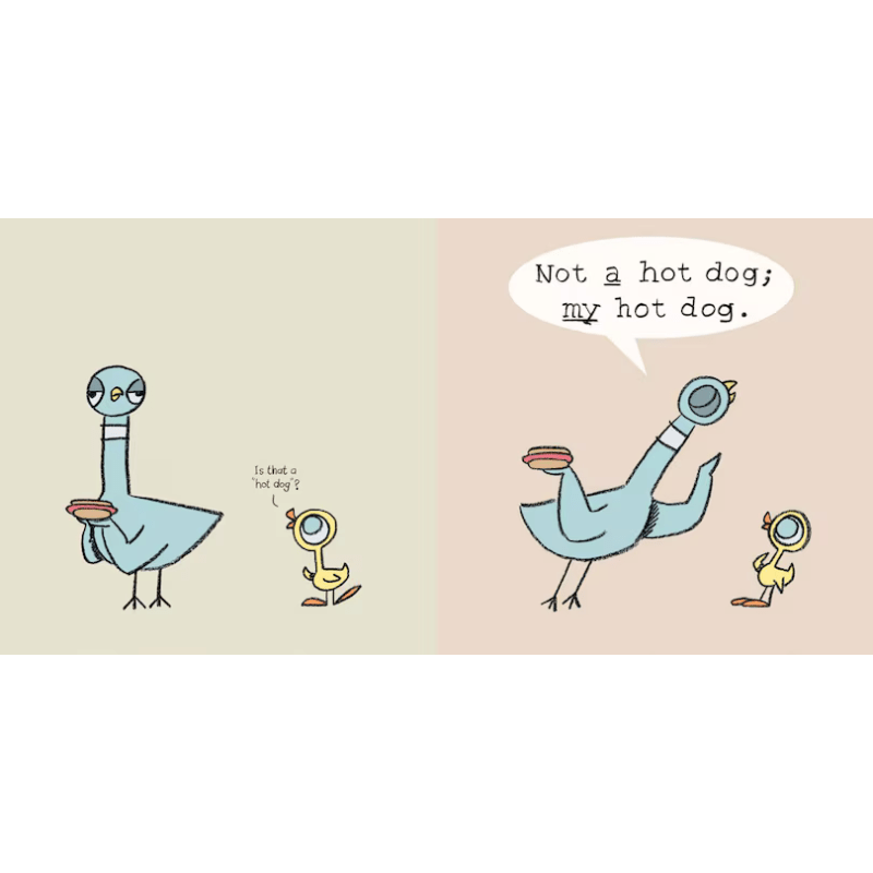 The Pigeon Finds a Hot Dog! by Mo Willems - Maude Kids Decor