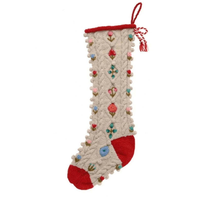 Tilly Hand Knit Wool Christmas Stocking by French Knot - Maude Kids Decor