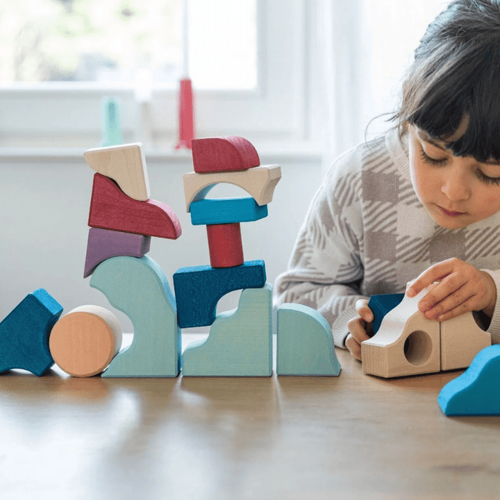 Tiny Art Collection: Small Building Set | Wave by Grimms Spiel und Holz Design - Maude Kids Decor