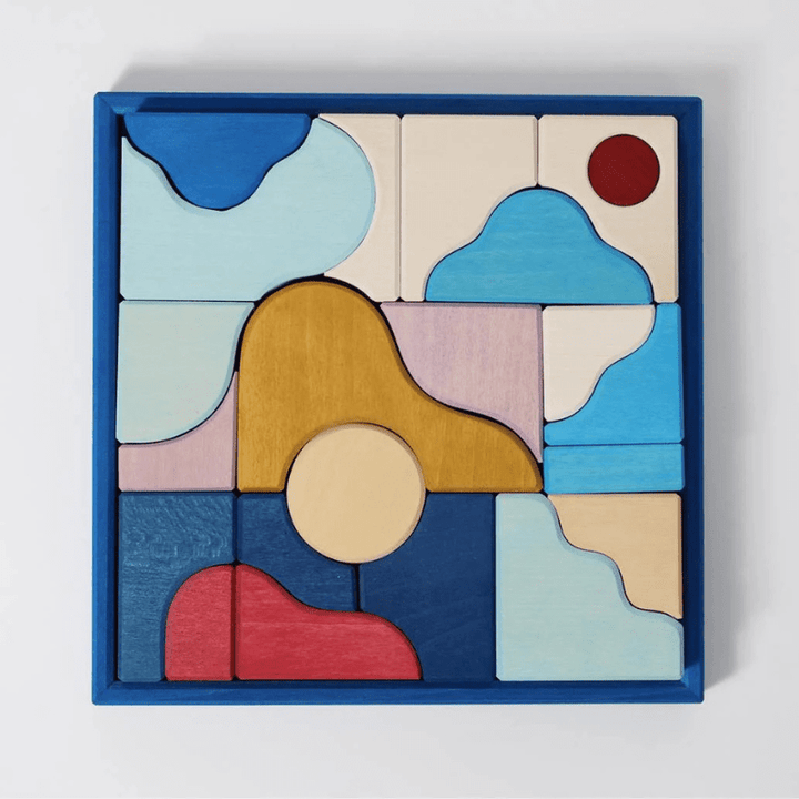 Tiny Art Collection: Small Building Set | Wave by Grimms Spiel und Holz Design - Maude Kids Decor