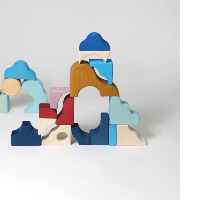 Tiny Art Collection: Small Building Set | Wave by Grimms Spiel und Holz Design - Maude Kids Decor