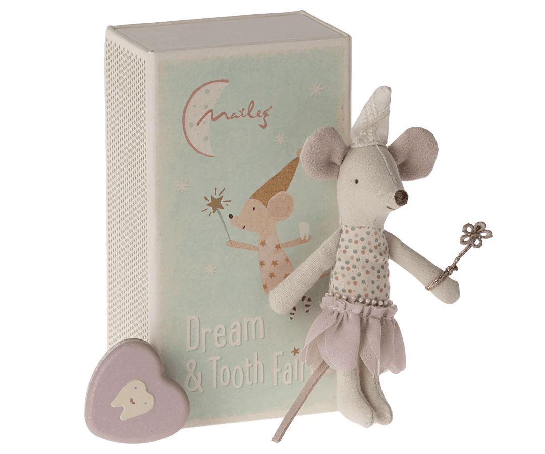 Tooth Fairy Mouse in Matchbox | Little Sister/Brother by Maileg - Maude Kids Decor