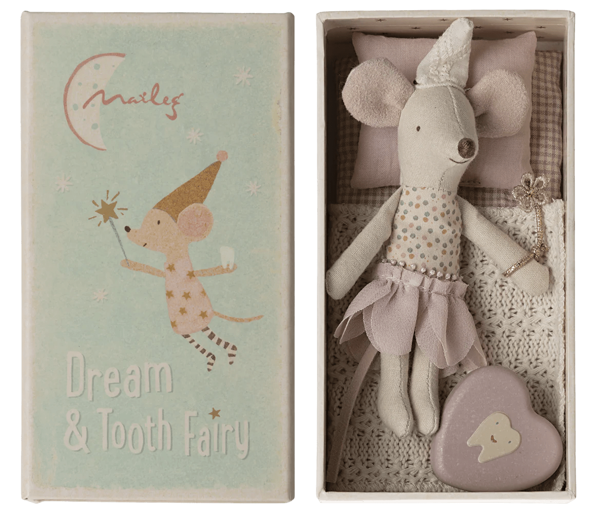 Tooth Fairy Mouse in Matchbox | Little Sister/Brother by Maileg - Maude Kids Decor