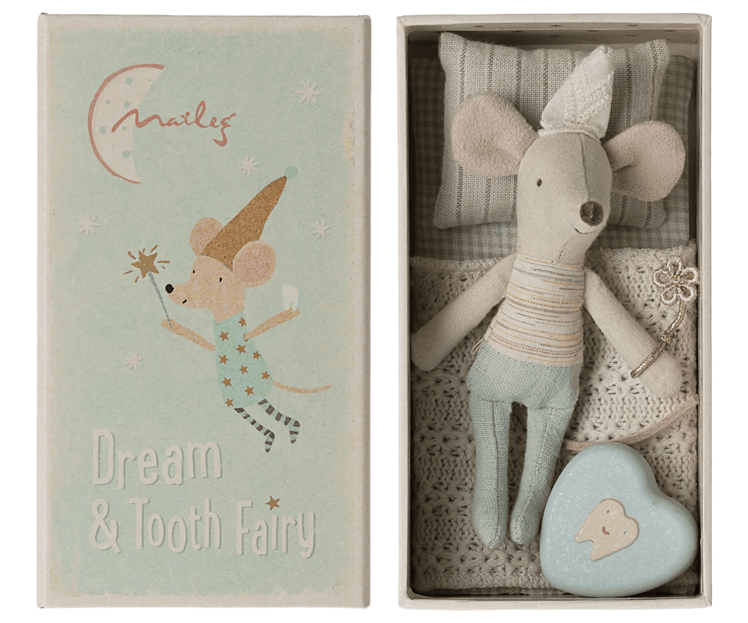 Tooth Fairy Mouse in Matchbox | Little Sister/Brother by Maileg - Maude Kids Decor
