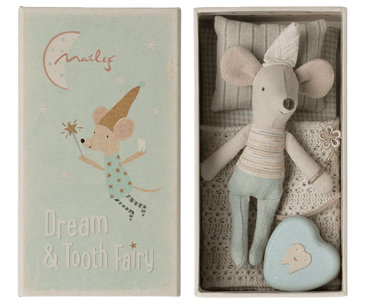 Tooth Fairy Mouse in Matchbox | Little Sister/Brother by Maileg - Maude Kids Decor
