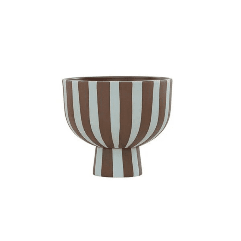 Toppu Bowl | Dusty Blue/Choko by OYOY - Maude Kids Decor