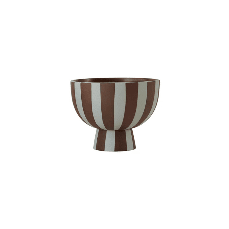 Toppu Bowl | Dusty Blue/Choko by OYOY - Maude Kids Decor
