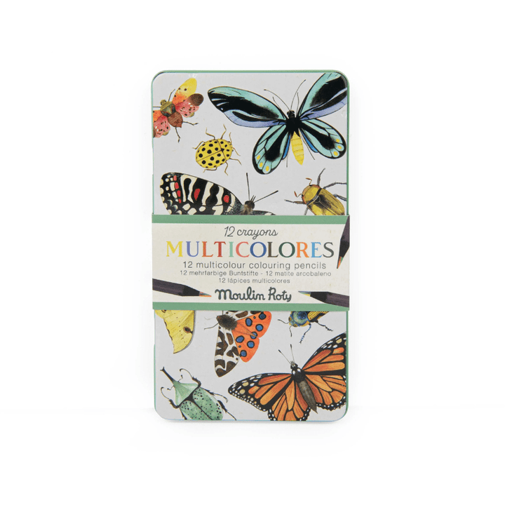 Tout Autour du Monde | 12 Multi - Coloured Pencils and Cards by Moulin Roty - Maude Kids Decor
