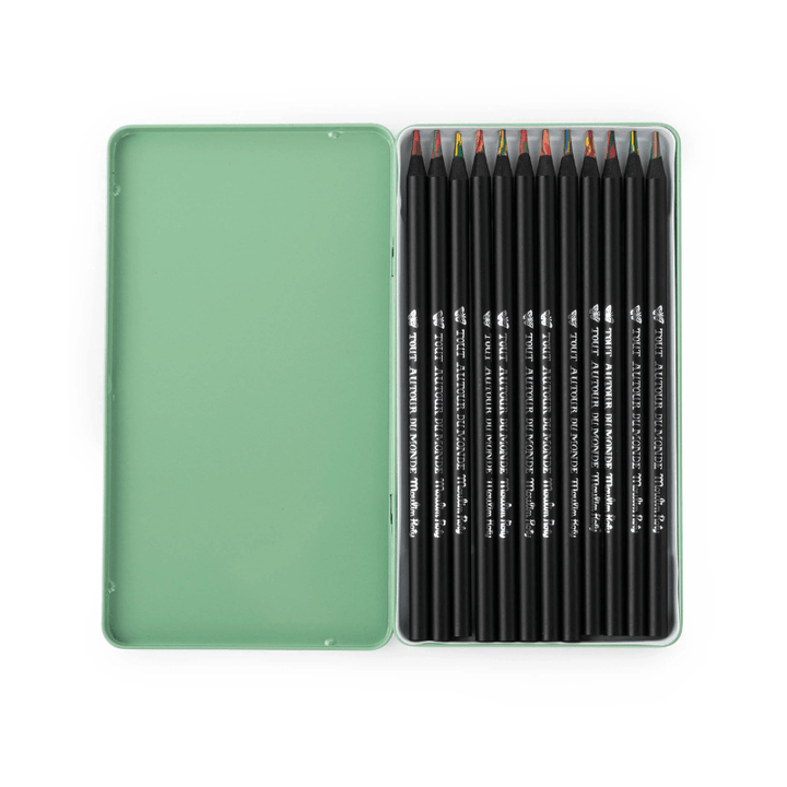 Tout Autour du Monde | 12 Multi - Coloured Pencils and Cards by Moulin Roty - Maude Kids Decor