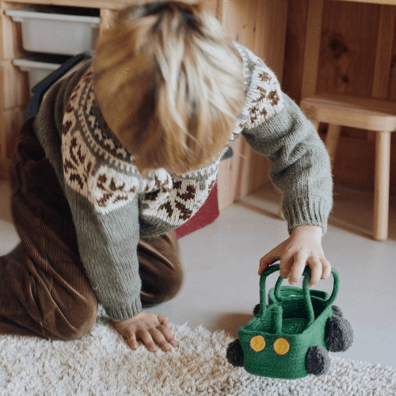 Tractor Basket by Lorena Canals - Maude Kids Decor