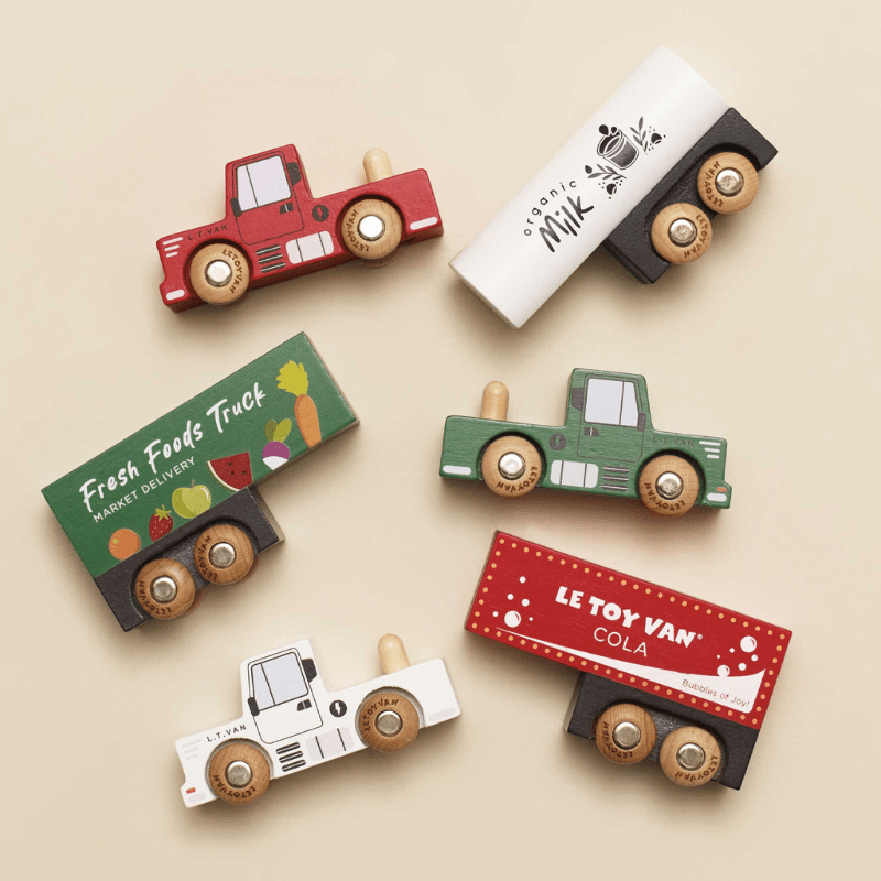 Transportation Trailer Truck Set by Le Toy Van - Maude Kids Decor