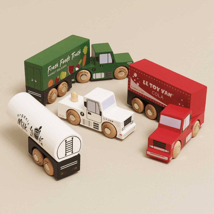 Transportation Trailer Truck Set by Le Toy Van - Maude Kids Decor