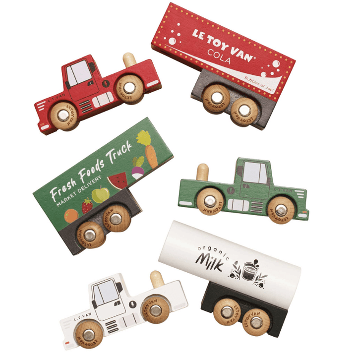 Transportation Trailer Truck Set by Le Toy Van - Maude Kids Decor