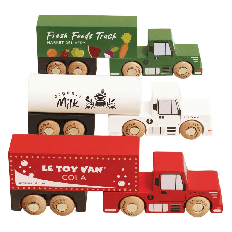 Transportation Trailer Truck Set by Le Toy Van - Maude Kids Decor