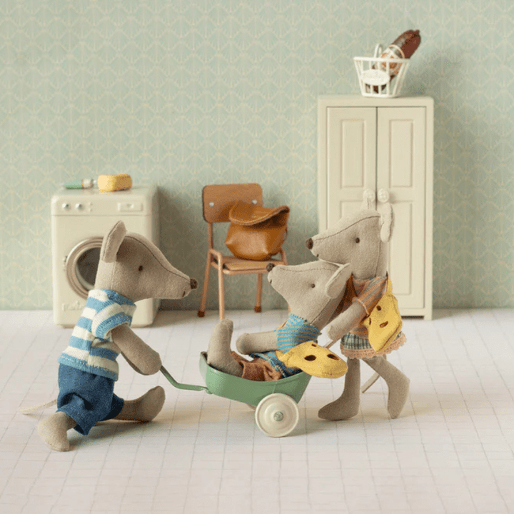 Tricycle Mouse, Big Brother with Bag by Maileg - Maude Kids Decor