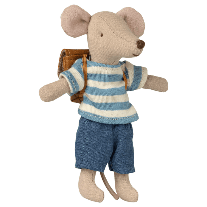Tricycle Mouse, Big Brother with Bag by Maileg - Maude Kids Decor
