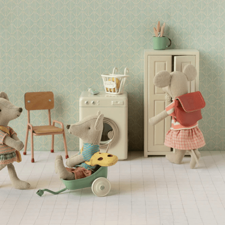 Tricycle Mouse, Big Sister with Bag by Maileg - Maude Kids Decor
