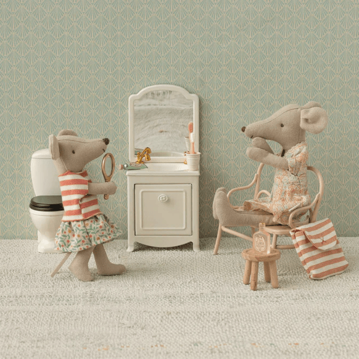 Tricycle Mouse, Big Sister with Bag by Maileg - Maude Kids Decor