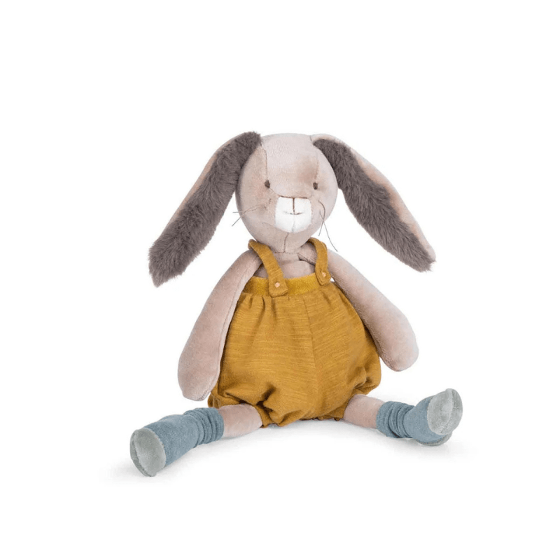Trois Petits Lapins | Ochre Rabbit Soft Toy by Moulin Roty - Maude Kids Decor