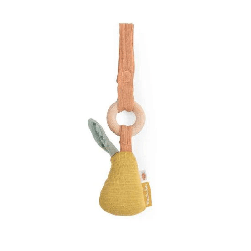 Trois Petits Lapins | Pear Teething Rattle by Moulin Roty - Maude Kids Decor