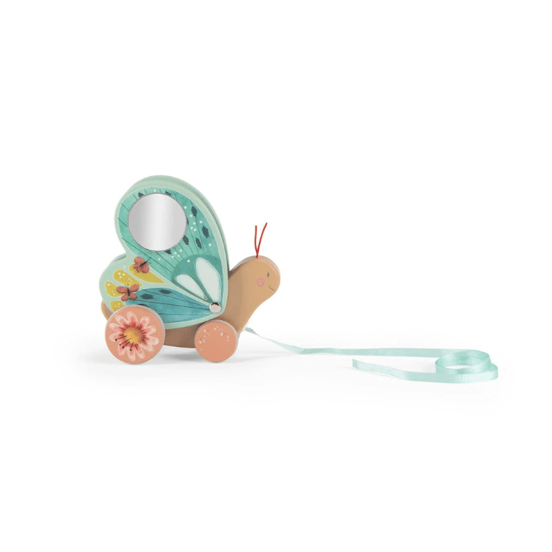 Trois Petits Lapins | Pull - Along Butterfly by Moulin Roty - Maude Kids Decor