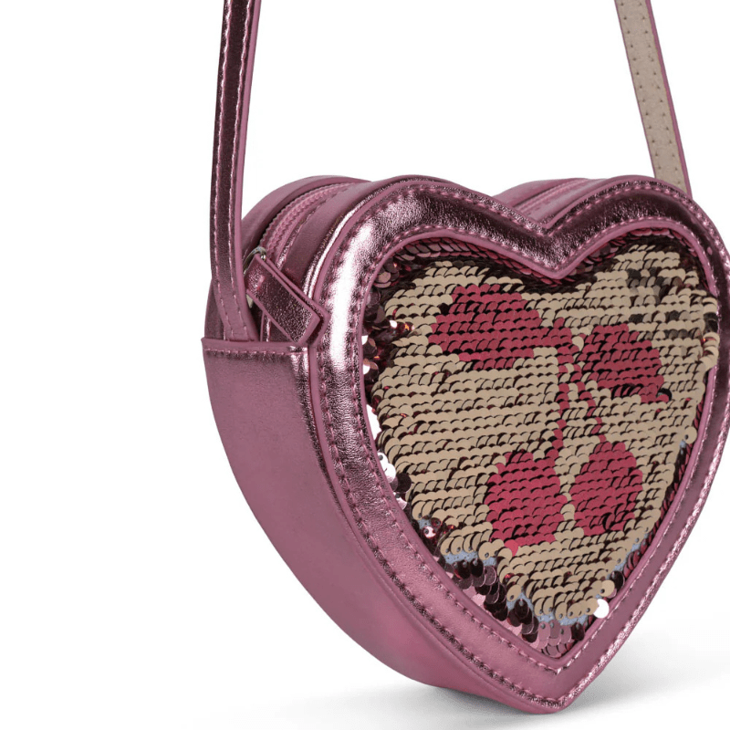 Tut Heart Sequin Shoulder Bag | Rose by Konges Sløjd - Maude Kids Decor