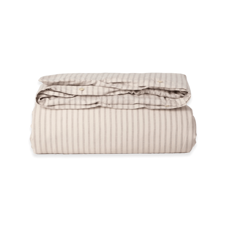 Twin Duvet Cover | Stripe Mauve by Garbo & Friends - Maude Kids Decor