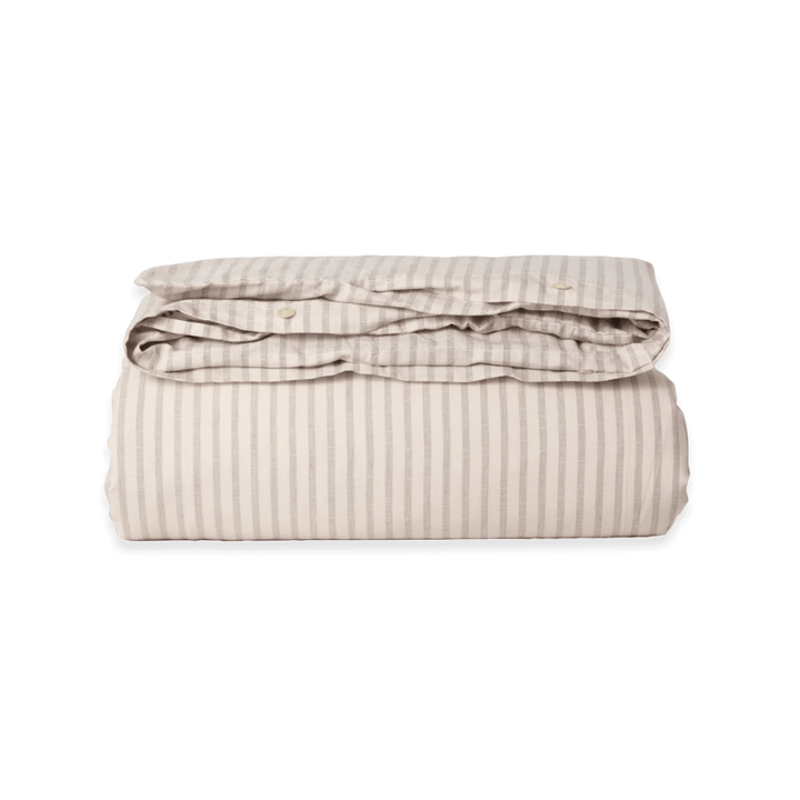 Twin Duvet Cover | Stripe Mauve by Garbo &amp; Friends - Maude Kids Decor