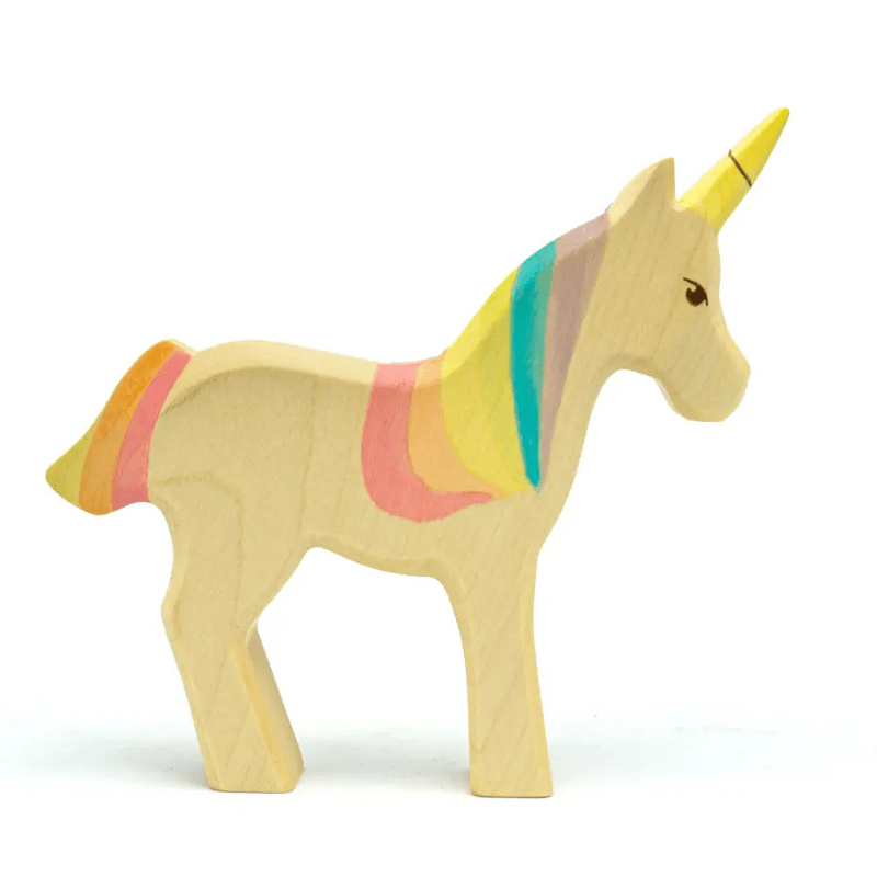 Unicorn Rainbow Wooden Figurine by HolzWald - Maude Kids Decor