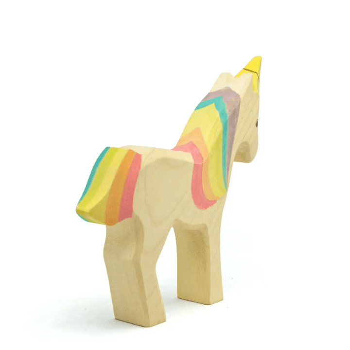 Unicorn Rainbow Wooden Figurine by HolzWald - Maude Kids Decor