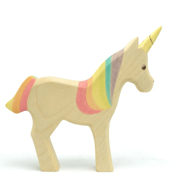 Unicorn Rainbow Wooden Figurine by HolzWald - Maude Kids Decor