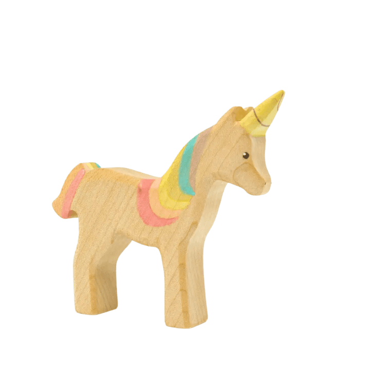 Unicorn Rainbow Wooden Figurine | Small by HolzWald - Maude Kids Decor