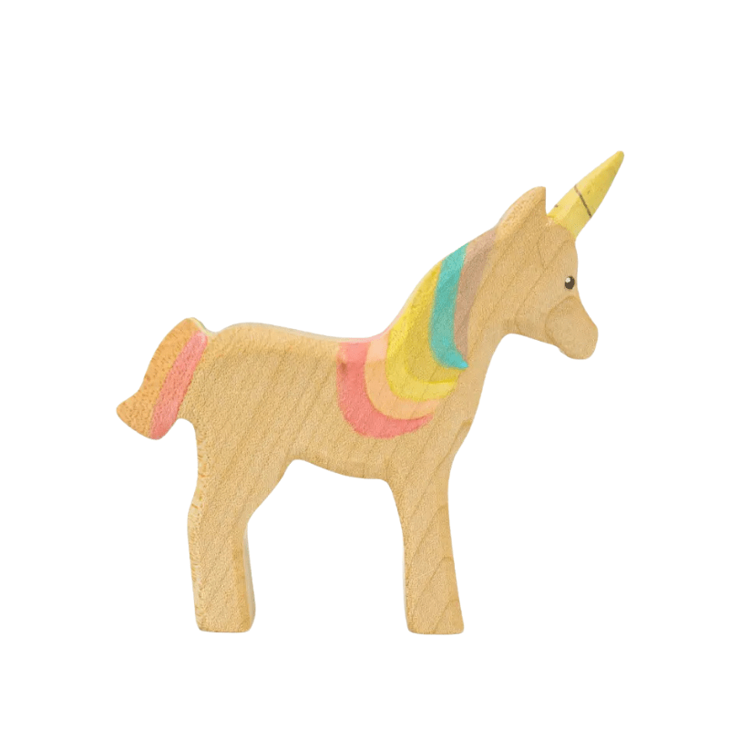 Unicorn Rainbow Wooden Figurine | Small by HolzWald - Maude Kids Decor