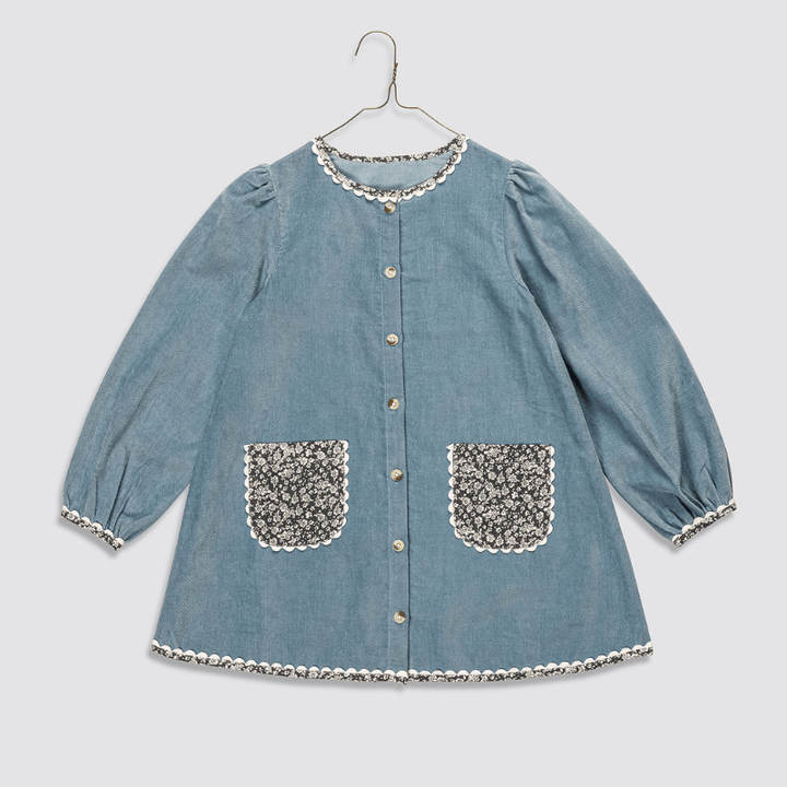 Velvet Jules Dress | Eggshell by Little Cotton Clothes - Maude Kids Decor