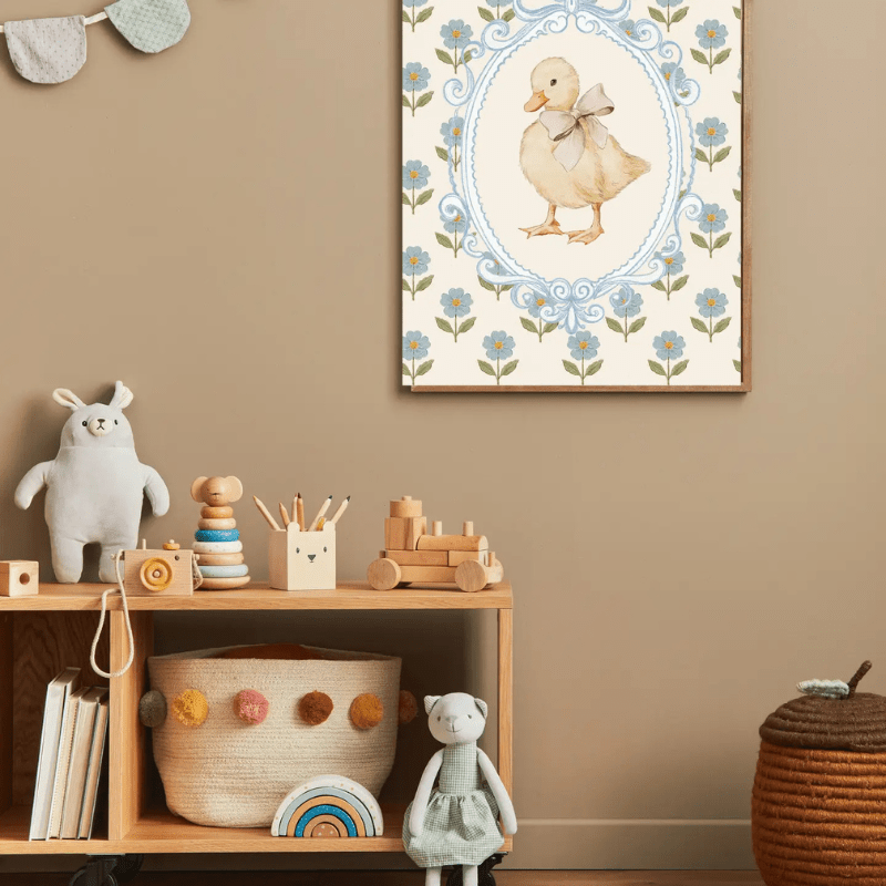 Vintage Duck Nursery Farmhouse Art Print by Kumo Art Prints - Maude Kids Decor