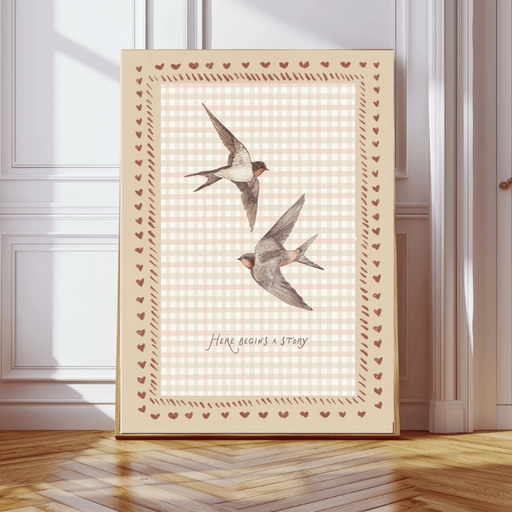 Vintage Swallow Art Print by Kumo Art Prints - Maude Kids Decor