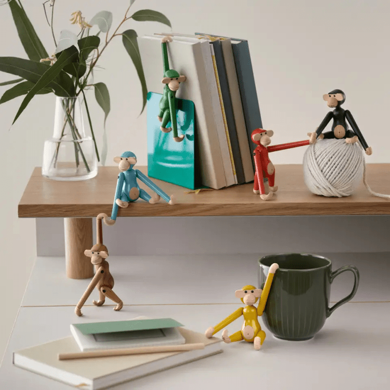 Vintage Wooden Monkey Figurine Toy | Mini by Kay Bojesen - Maude Kids Decor