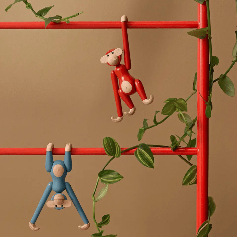 Vintage Wooden Monkey Figurine Toy | Mini by Kay Bojesen - Maude Kids Decor