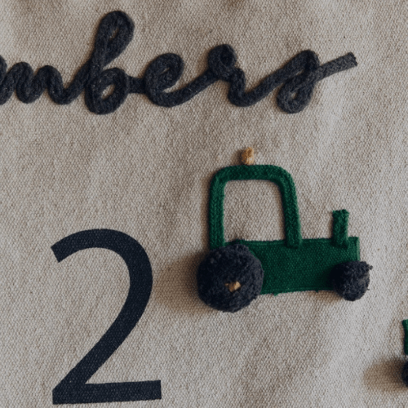 Wall Hanger Farm Numbers by Lorena Canals - Maude Kids Decor