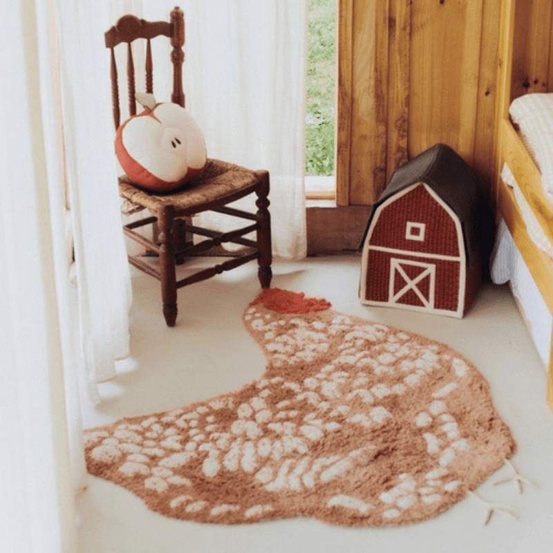 Washable Animal Rug | Chicken by Lorena Canals - Maude Kids Decor