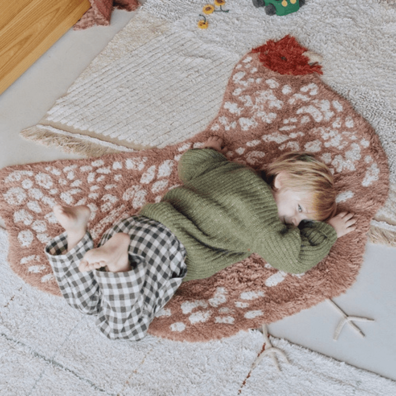 Washable Animal Rug | Chicken by Lorena Canals - Maude Kids Decor