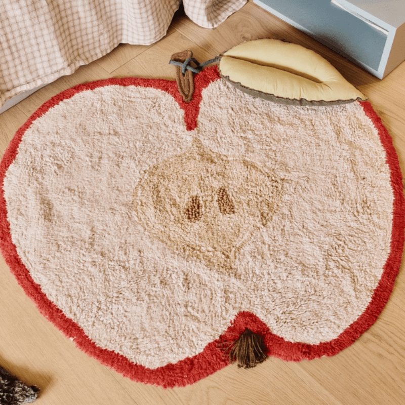 Washable Apple Rug by Lorena Canals - Maude Kids Decor