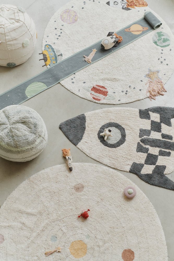 Washable Cotton Rug | Rocket by Lorena Canals - Maude Kids Decor