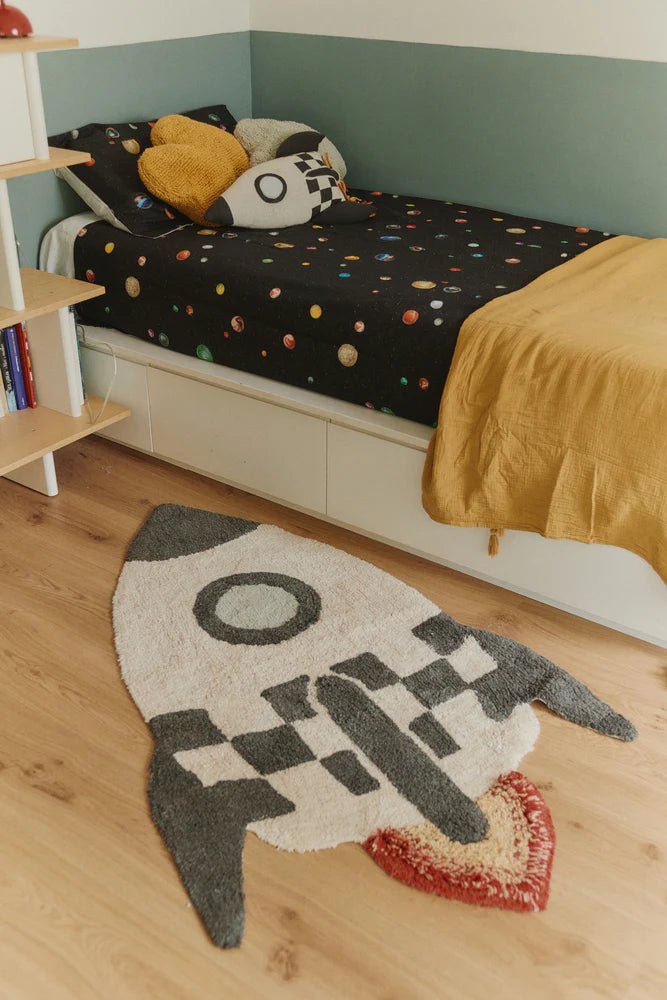 Washable Cotton Rug | Rocket by Lorena Canals - Maude Kids Decor